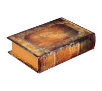 NOLITOY Vintage Book Shaped Trinket Storage Box with Spacious Interior for Jewelry and Keys Elegant Antique Style Decorative False Book Keepsake Organizer for Collectors and Home Decor