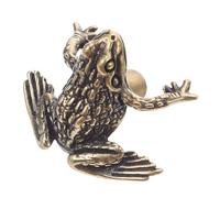 NOLITOY Vintage Brass Toad Cabinet Handles Traditional Chinese Animal Knobs Scratch Resistant Metal Pulls for Drawers and Cupboards with Ergonomic Grip Home Decor