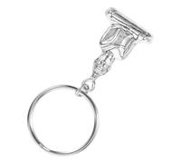 NOLITOY Vintage Buddha Pendant Keychain Alloy Car Key Ring Decorative Purse Charm for Bags Backpacks Gift Accessory with Unique Buddhist Statue Design