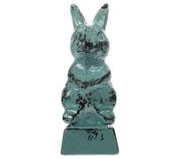 NOLITOY Vintage Cast Iron Rabbit Doorstop Anti-Collision Cartoon Door Wedge Stopper with Non-Slip Base for Home Safety Nursery Decor Quiet Heavy Duty Door Holder for Garden and Indoor Use