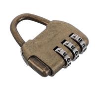 NOLITOY Vintage Combination Padlock Zinc Alloy Retro Classic Design Easy Operation Security Lock for Gym Locker Handbags and Cabinets, Sturdy Password Lock with Three-Digit Code