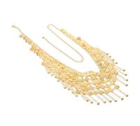 NOLITOY Vintage Ethnic Coin Waist Chain Belt for Women Adjustable Layered Metal Body Chain with Tassel Pendants Wear Resistant Accessory for Belly Dance Festivals and Party Outfits