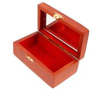 NOLITOY Vintage Wooden Jewelry Chest Medium Trinket Box with Ample Storage for Rings Earrings Necklaces Bracelets Decorative Treasure Storage for Home Bedroom Display and Organization