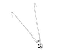 NOLITOY Vintage Yin Yang Tai Chi Hollow Pendant Necklaces for Couples, Black and White Alloy Matching Neck Chain Set, Relationship Jewelry for Valentine’s Day and Friendship