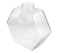 NOLITOY Wall Mounted Glass Vase Indoor Wall Planter 17cm Hexagonal Hanging Hydroponic Flower Pot for Home Office Room Decor