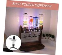 NOLITOY Wall Mounted Wine Dispenser Pump Head Precise Shot Pourer for Bar Bottle Holder and Liquor Bottles Upside Down Spirit Measure Spout for Home Bar Use