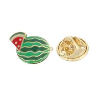 NOLITOY Watermelon Enamel Brooch Pin Cartoon Fruit Shirt Collar Brooch Malfunction Badge for Women Jackets Backpacks Clothing Accessories