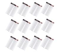 NOLITOY Waterproof 6d Hair-like Eyebrow Stickers 12pcs Imitation False Eyebrows for Women Natural Look Temporary Makeup Accessories