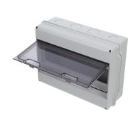 NOLITOY Way Circuit Breaker Box with Transparent Window Surface Mount Distribution Enclosure with Standard Din Rail for Home and Industrial Outdoor Electrical Protection