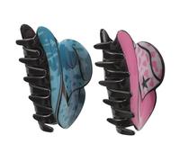 NOLITOY Western Hat Hair Claw Clips 2pcs Small Jaw Claws for Women with Thick and Fine Hair Cowgirl Style and Speckled Lake Green for Everyday and Party Use