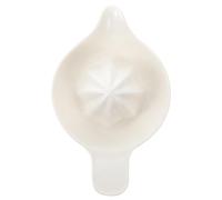 NOLITOY White Ceramic Orange Squeezer Manual Fruit Juicer with Convenient Storage, Easy Hand Press for Squeezing Fresh Juice, for Fruit Shop and Bakery Use