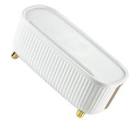 NOLITOY Wire Storage Box Cable Organizer Power Outlet Protector Case with Large Capacity for Home Office Cord Management and Heat Dissipation White Household Socket Container