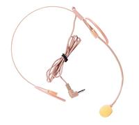 NOLITOY Wired Headset Microphone Over-ear Design, Skin Tone Head-mounted Microphone for Voice Amplifier and Speaking, Small Portable Mic for Tour Guide and Singing