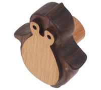NOLITOY Wood Furniture Pull Handle Penguin Animal Knob, Wood Cabinet Pull, Small, Nordic Style, for Rooms and Bedrooms, Decorative Handle