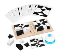 NOLITOY Wooden Building Blocks Brain Teaser Puzzle Ages Included Develops Cognitive Skills Creativity for Parties Group Fun