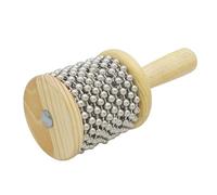 NOLITOY Wooden Cabasa Hand Shaker Lightweight Rhythm Instrument for Preschool Music Therapy Teaching Tool with Rotatable Beads for Easy Grip and Sweet Sound