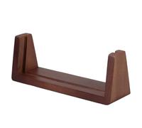NOLITOY Wooden Calendar Holder Stand for Desk 6-inch Solid Black Walnut Base Monthly Card Display Organizer for Office and Home Planning