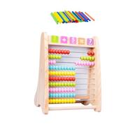 NOLITOY Wooden Creative Calculation Rack Educational for Compact Early Math Learning Board Enhances Manipulative Skills and Memory Development for Boys