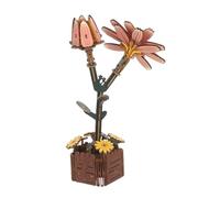 NOLITOY Wooden Daisy Flower Jigsaw Puzzle Kit Natural Wood Craft Model with Vase for Plant Bouquet Building DIY Skill Development and Home Decor