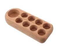 NOLITOY Wooden Essential Oil Organizer Display Rack for Bottles Nail Polish Holder Cosmetic Storage Stand for Home Spa Vanity Tabletop Storage