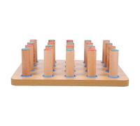 NOLITOY Wooden Finger Rehabilitation Device Pegboard with Multiple Peg Options for Enhancing Hand-Eye Coordination and Improving Motor Skills Suitable for Patients in Hospitals and Home