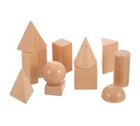 NOLITOY Wooden Geometric Blocks Educational for Shape Matching Cube Cognitive Development Puzzle for Critical Thinking Montessori Construction Plaything for Home Learning and Classroom Use