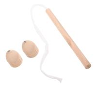 NOLITOY Wooden Gyro with Traditional Chinese Small Wood Tops for and Adults, Portable Educational Spinning for Outdoor Play and Timeless Fun
