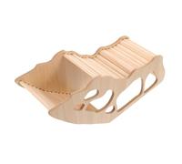 NOLITOY Wooden Hamster Hideout Small Animal House Natural Guinea Pig Hideout Tunnel Playhouse for Rats and Hamsters Fun Stimulating Habitat with Multifunctional Design