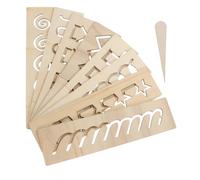NOLITOY Wooden Hollow Tracing Board for Early Education Practice Writing Board Safe Material Wear Resistant Montessori for Preschool Learning and Fine Motor Skills Development