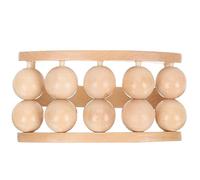 NOLITOY Wooden Neck Roller Massager with Ergonomic Curved Design Manual Acupoint Massage Tool for Shoulder Neck Back Thighs Portable Handheld Muscle Relaxation and Relief