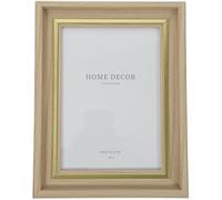 NOLITOY Wooden Picture Frame Standing Desk Photo Frame in Khaki for Tabletop and Shelf Display to Preserve and Protect Photos in Home Decor