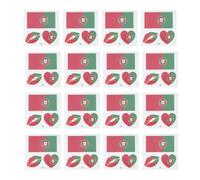 NOLITOY World Flags Temporary 25 Sheets National Country Flags Stickers Football Sports Fans Cheering Face Sticker Decals for Sports Meeting ()