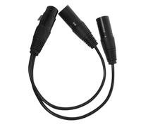 NOLITOY Xlr Audio Splitter Cable Dual Cable Splitter Balanced Mic Adapter Cord Female to Male for Studio Stage Speaker Connections Portable High-fidelity Transmission