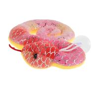 NOLITOY Year Snake Plush Red Tie-dye Foil Snake Mascot Soft Stuffed Animal for Festive Decoration and Prank with Realistic Design and Comfortable Plush Material