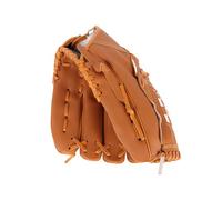 NOLITOY Yellow PVC Baseball Glove Left Hand Throw with Adjustable Strap Flex-action Heels Basket Weave Webbing and Cushioned Palm for Outdoor Team Sports and Softball Training
