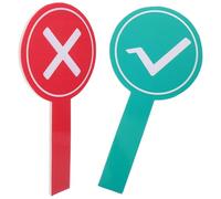 NOLITOY Yes No Score Board 2Pcs Foam Whiteboard for Classroom Voting and Interactive Learning