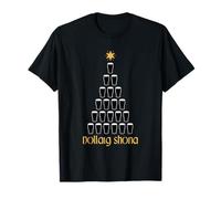 Nollaig Shona Irish Gaelic Merry Christmas Ale Tree Eire T-Shirt