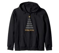Nollaig Shona Irish Gaelic Merry Christmas Ale Tree Eire Zip Hoodie