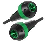NOLLAM 2PCS Motorbike Frame Guards for Peugeot Django 50 125 2015-2025,Motorcycle Anti-Collision Pads Slider,Engine/Exhaust Side Anti-Drop Crash Protector Accessories,Green