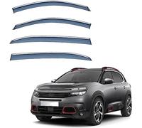 NOLLAM 4 PCS Car Wind Deflectors for Citroen C5 aircross MK1 2017-2020 2021 2022 2023, Tinted Wind Deflectors/Sun Visors/Rain Shield/Wind Shield, Car Accessories