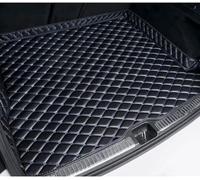 NOLLAM Car Boot Mats for VW T-ROC 2018-2022 2023 2024 2025 Upper,Leather Trunk Liner Cargo Carpets Waterproof Scratch Proof Non-Slip Interior Accessories,H-Blue