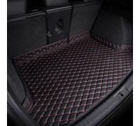 NOLLAM Car Boot Mats for VW T-ROC 2018-2022 2023 2024 2025 Upper,Leather Trunk Liner Cargo Carpets Waterproof Scratch Proof Non-Slip Interior Accessories,B-Black-Red
