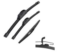 NOLLAM Car Replacement Car Front&Rear Windshield Windscreen Window Wipers Blades For LHD For H-ONDA For HR-V For HRV 2014 2015 2016 2017 2018 2019 2020 26"+18"+10"