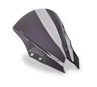 NOLONGNRDX For NINJA500 SE 2024 Double Bubble Windscreen Windshield Fairing Screen Wind Deflector Accessories Moto Motorcycle Front Wind Deflector Protector(Gray with puig logo)