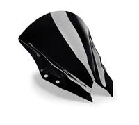 NOLONGNRDX For NINJA500 SE 2024 Double Bubble Windscreen Windshield Fairing Screen Wind Deflector Accessories Moto Motorcycle Front Wind Deflector Protector(Black with puig logo)