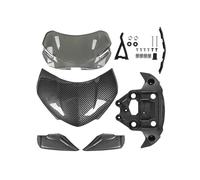 NOLONGNRDX For Triumph Speed Triple 1200 RS 2021-2024 Headlight Cover Windscreen Windshield Wind Deflector Front Headlamp Cowl Motorcycle Front Wind Deflector Protector(E)