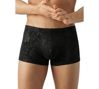 Nolrahiur Mens Lace Underwear Sexy Boxer Briefs Mesh Pants Soft Bikini Breathable Cheeky underpants Bulge Pouch for Men, Black, L