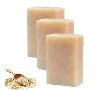 Nolvia Soap, Natural Handmade Oatmeal Turmeric Soaps, Refreshing Hydration, Natural Soap Transform Your Skin, for Face & Body (3pcs)