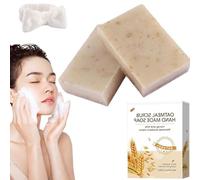 Nolvia Soap, Natural Nolvia Soap, Organic Soaps Bar- Dual-Action Luxury Care, Handmade Oatmeal Moisturizing Bar for Face And Body, Intensive Hydration & Nourishment, for Dry/Sensitive (2pcs)