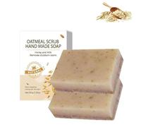 Nolvia Soap,Nolvia Natural Soaps for Better Skin,Organic Soap Bar for Face & Body,Handmade Oatmeal Soap,Sutiable for All Skin Types (2 pcs)